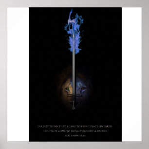 Leeuw van Judah en het zwaard van de rechtheid Poster