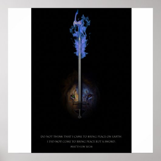 Leeuw van Judah en het zwaard van de rechtheid Poster (Voorkant)