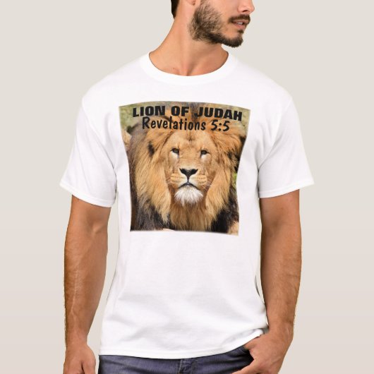 Leeuw van Judah, onthullingen 5:5, T-shirt (Voorkant)