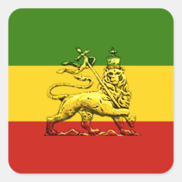 Leeuw van Judah Sicker Vierkante Sticker