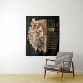 Leeuw van Judah Tapestry Wandkleed (In situ)