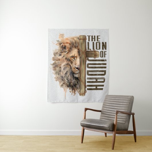 Leeuw van Judah Tapestry Wandkleed (In situ)