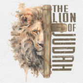 Leeuw van Judah Vinyl Sticker (Voorkant)