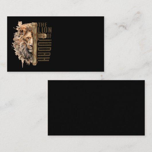 Leeuw van Judah Visitekaartjes (Voorkant / Achterkant)