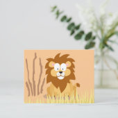 Leeuw van mijn werelddierserie briefkaart (Staand voorkant)