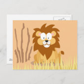 Leeuw van mijn werelddierserie briefkaart (Voorkant / Achterkant)
