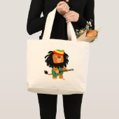 Leeuw van Zion strandtas Grote Tote Bag (Voorkant (product))