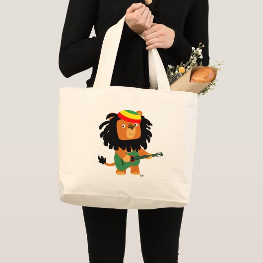 Leeuw van Zion strandtas Grote Tote Bag (Voorkant (product))