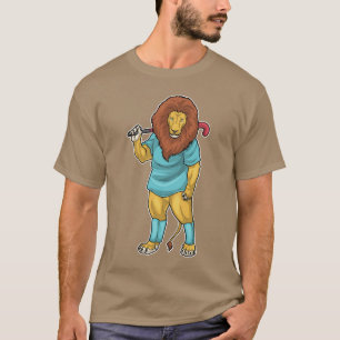 Leeuw Veldhockey Hockeystick T-shirt