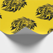 Leeuw - Verpakkend Geel document - Cadeaupapier (Hoek)