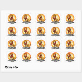 Leeuw Vierkante Sticker (Vel)