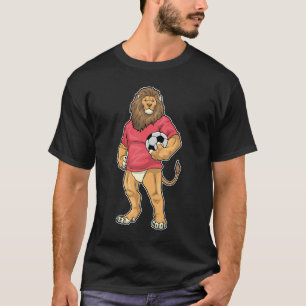Leeuw Voetballer Voetbal Sport T-shirt