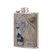leeuw voor de grote kattenliefhebber heupfles (Links)