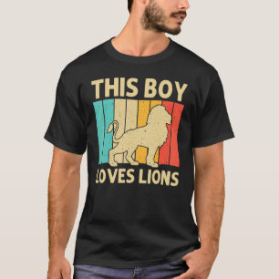 Leeuw voor jongens Kinder Safari dierentuin T-shirt