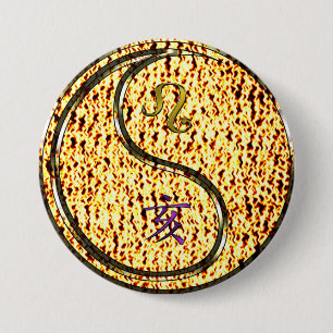 Leeuw & Vuur Everzwijn Ronde Button 7,6 Cm