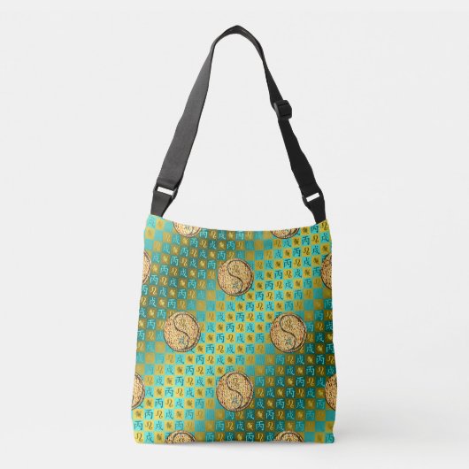 Leeuw & Vuur Hond Crossbody Tas (Voorkant)