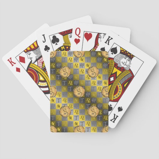Leeuw & Vuur Konijn Pokerkaarten (Achterkant)