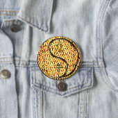 Leeuw & Vuur Paard Ronde Button 7,6 Cm (In situ)