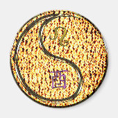 Leeuw & Vuurhaan Magneet (Voorkant)