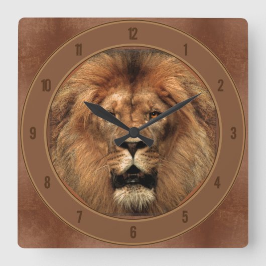 Leeuw 🦁 wandklok (Voorkant)