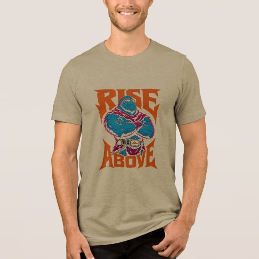 Leeuw Warrior T-shirt met Rise Above (Voorkant)