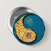 Leeuw & Water Haan Ronde Button 7,6 Cm (Voorkant /achterkant)