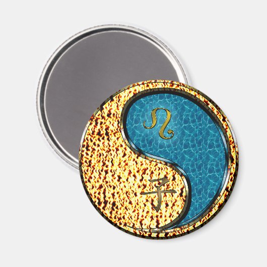 Leeuw & Waterrat Magneet (Voorkant / Achterkant)