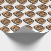 leeuw waterverf Leo koning safari dier oerwoud kat Cadeaupapier (Hoek)