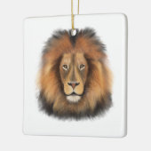 leeuw waterverf Leo koning safari dier oerwoud kat Keramisch Ornament (Links)