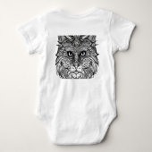 Leeuw welp gezicht romper (Achterkant)