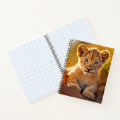 Leeuw welp wild dier rustig vredig notitieboek (Binnen)