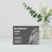 Leeuw Wilde Dierlijke Leeuw Visitekaartje (Staand voorkant)