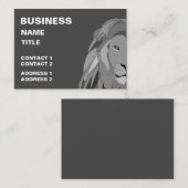 Leeuw Wilde Dierlijke Leeuw Visitekaartje (Voorkant / Achterkant)