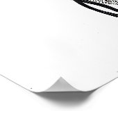 Leeuw Wilde Natuur Dierlijke Illustratie Kunst Tek Poster (Hoek)