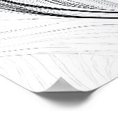 Leeuw Wilde Natuur Dierlijke Illustratie Kunst Tek Poster (Hoek)