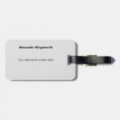 Leeuw wildlife Safari dierreizen gepersonaliseerd Bagagelabel (Achterkant horizontaal)