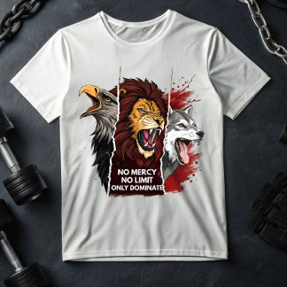 Leeuw Wolf Adelaar T-Shirt – Savage Beast Mode Gym