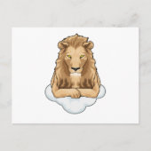 Leeuw Wolken Briefkaart (Voorkant)