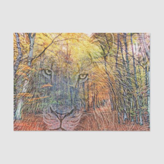 Leeuw Woods Mix Tissuepapier (Voorkant)