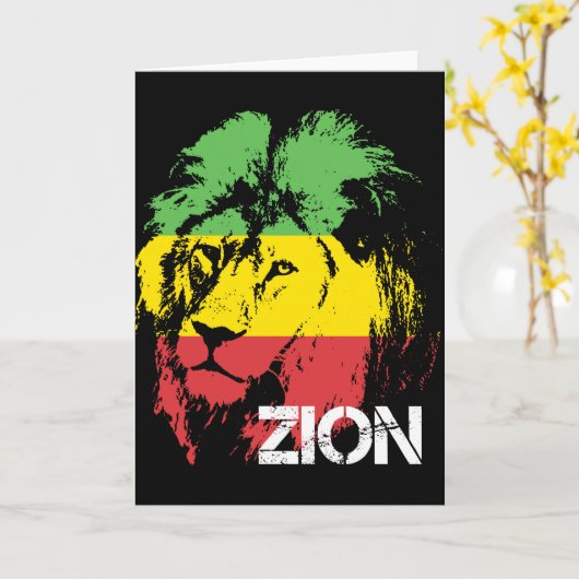 Leeuw Zion Kaart (Gele Bloem)