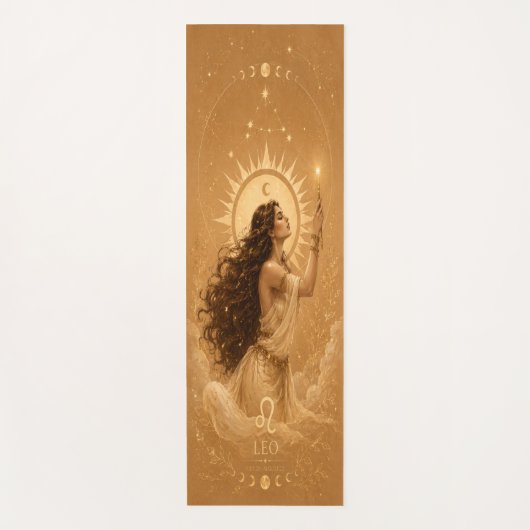 Leeuw Zodiac Hemel Yoga Mat (Voorkant)
