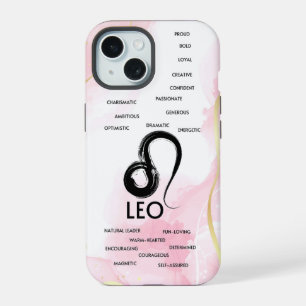 Leeuw Zodiac Horoscoop Eigenschappen Meisjes iPhone 15 Case