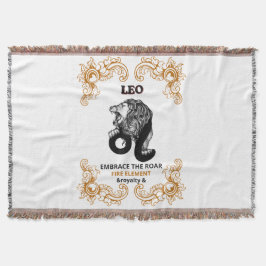 Leeuw Zodiac Koninklijk | Omarm de Brul Vuur Eleme Deken