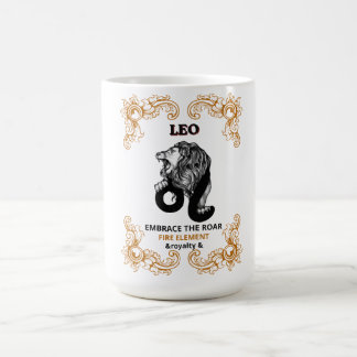 Leeuw Zodiac Koninklijkheid | Omarm de Brul Vuur E Koffiemok