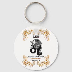 Leeuw Zodiac Koninklijkheid   Omarm de Brul Vuur E Sleutelhanger