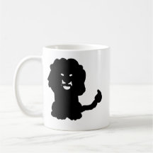 Leeuw Zodiac Mok • Krachtige Leeuw Silhouet Kunst