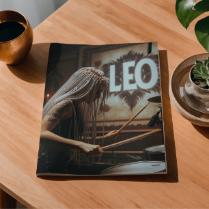 Leeuw Zodiac Muzikant Drums Decoupage Tissuepapier