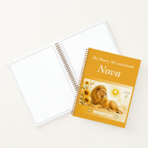 Leeuw Zodiac Notitieboek/Dagboek – Art Nouveau Notitieboek