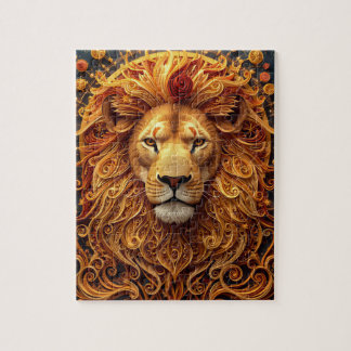 Leeuw Zodiac Papier Quilling Legpuzzel