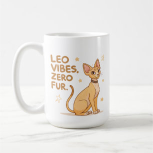 Leeuw Zodiac Sphynx Kat Cute Illustratie Kunst Koffiemok